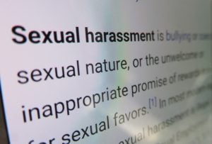 Sexual harassment – dictionary definition